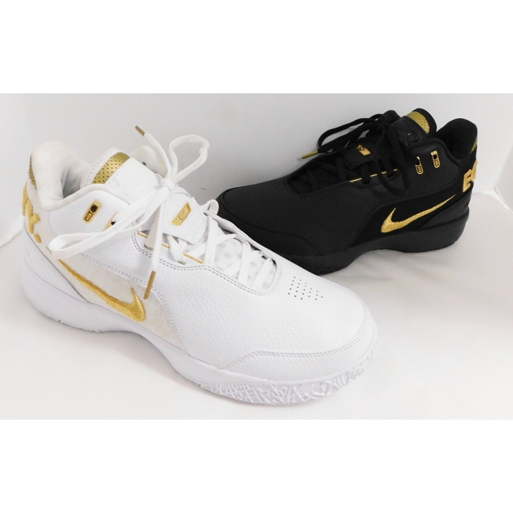 Nike ZM Lebron NXXT Gen AMPD "Equity" Black White Shoes FJ1566 103 Sz 12 M